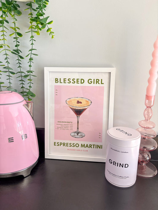Blessed Girl Espresso Martini Print