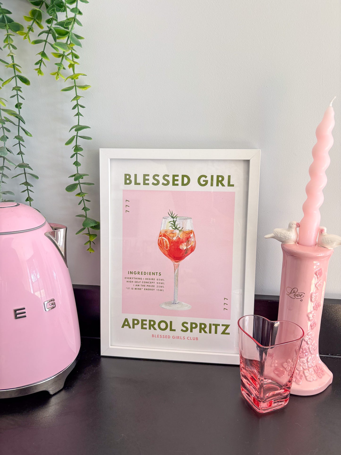Blessed Girl Aperol Spritz Print