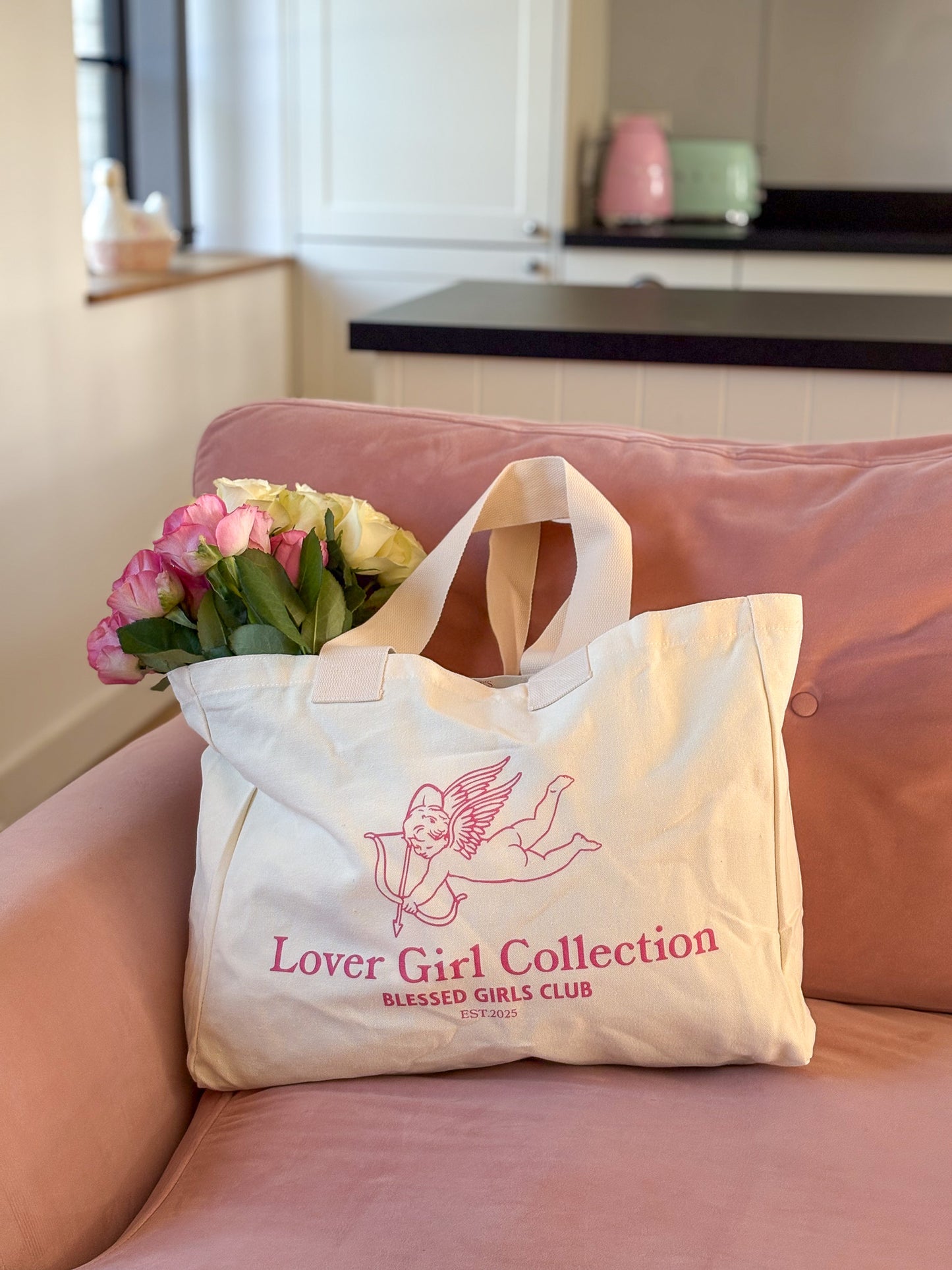 Lover Girl Collection Large Canvas Tote Bag